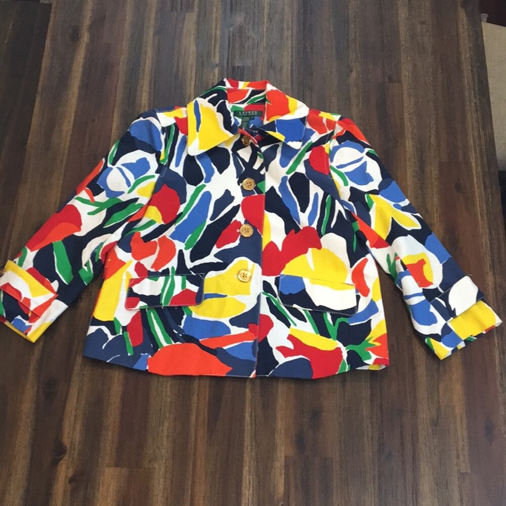 Lauren Ralph Lauren Bright Floral Blazer